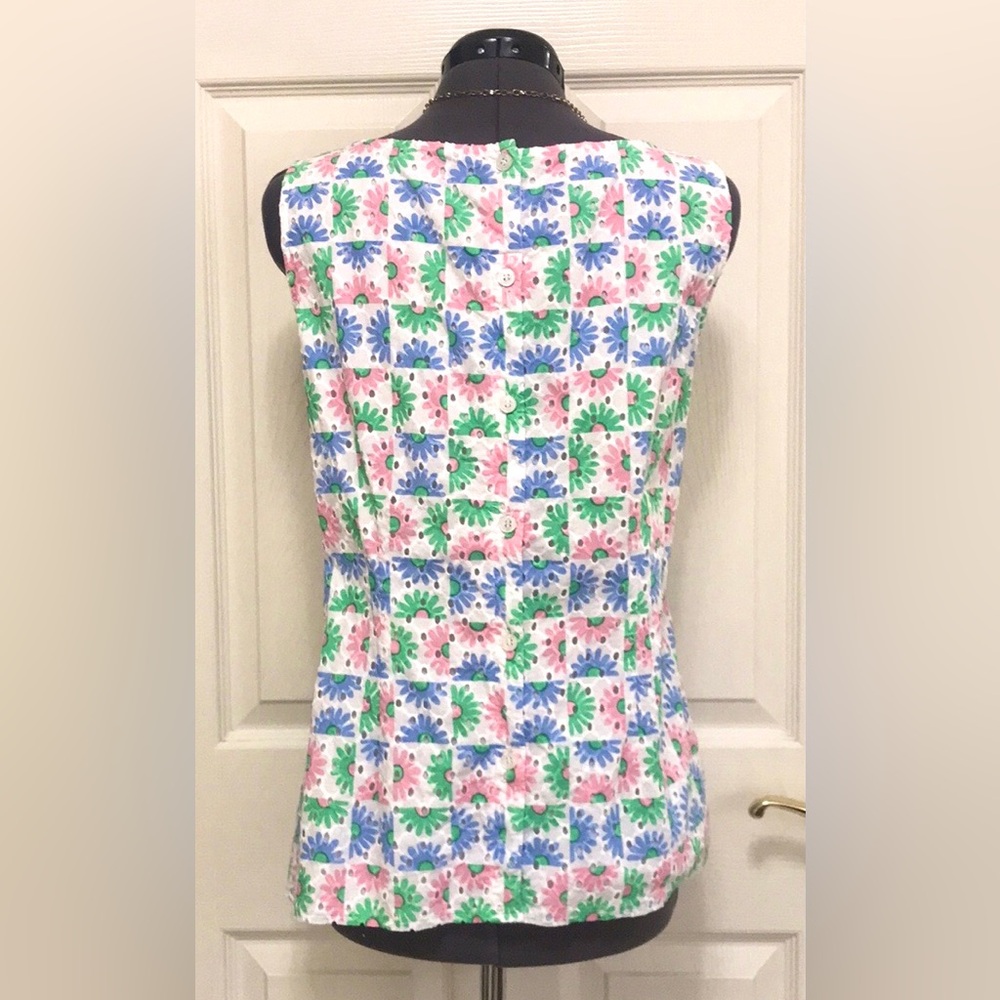 Talbots Daisy Eyelet Shell - Picture 9 of 16